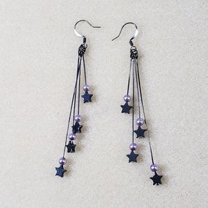 Handmade fashion earrings lavender